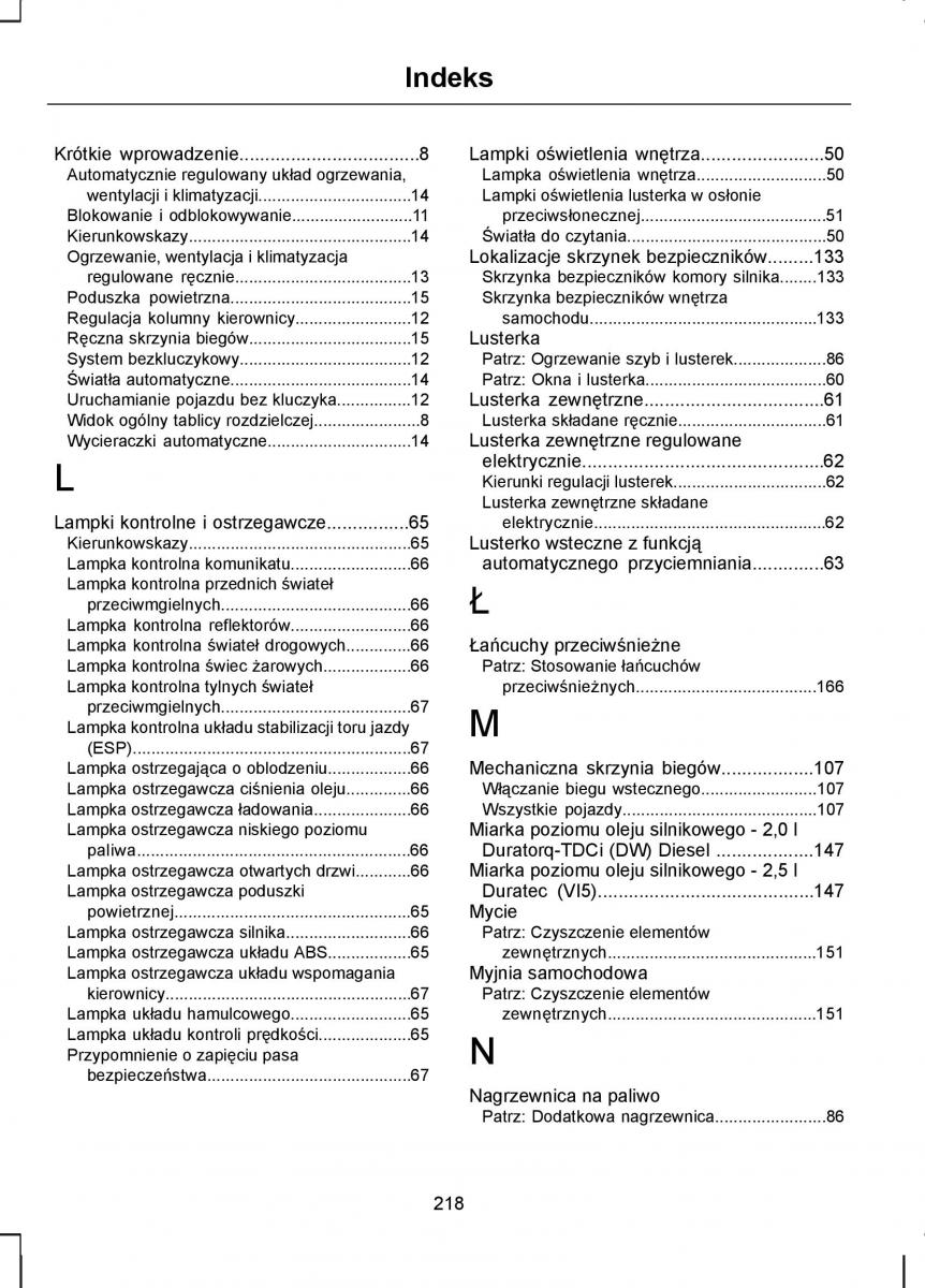 Ford Kuga I 1 instrukcja obslugi / page 220