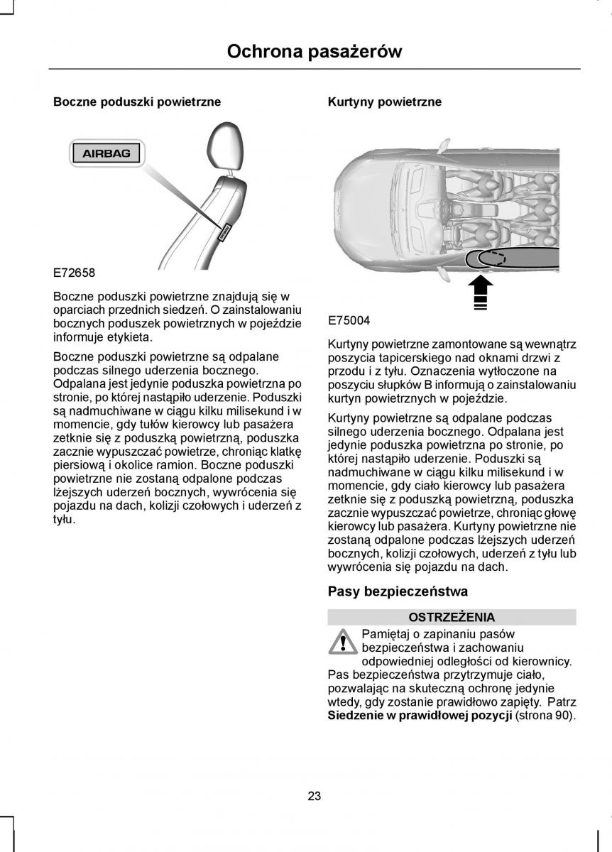 Ford Kuga I 1 instrukcja obslugi / page 25