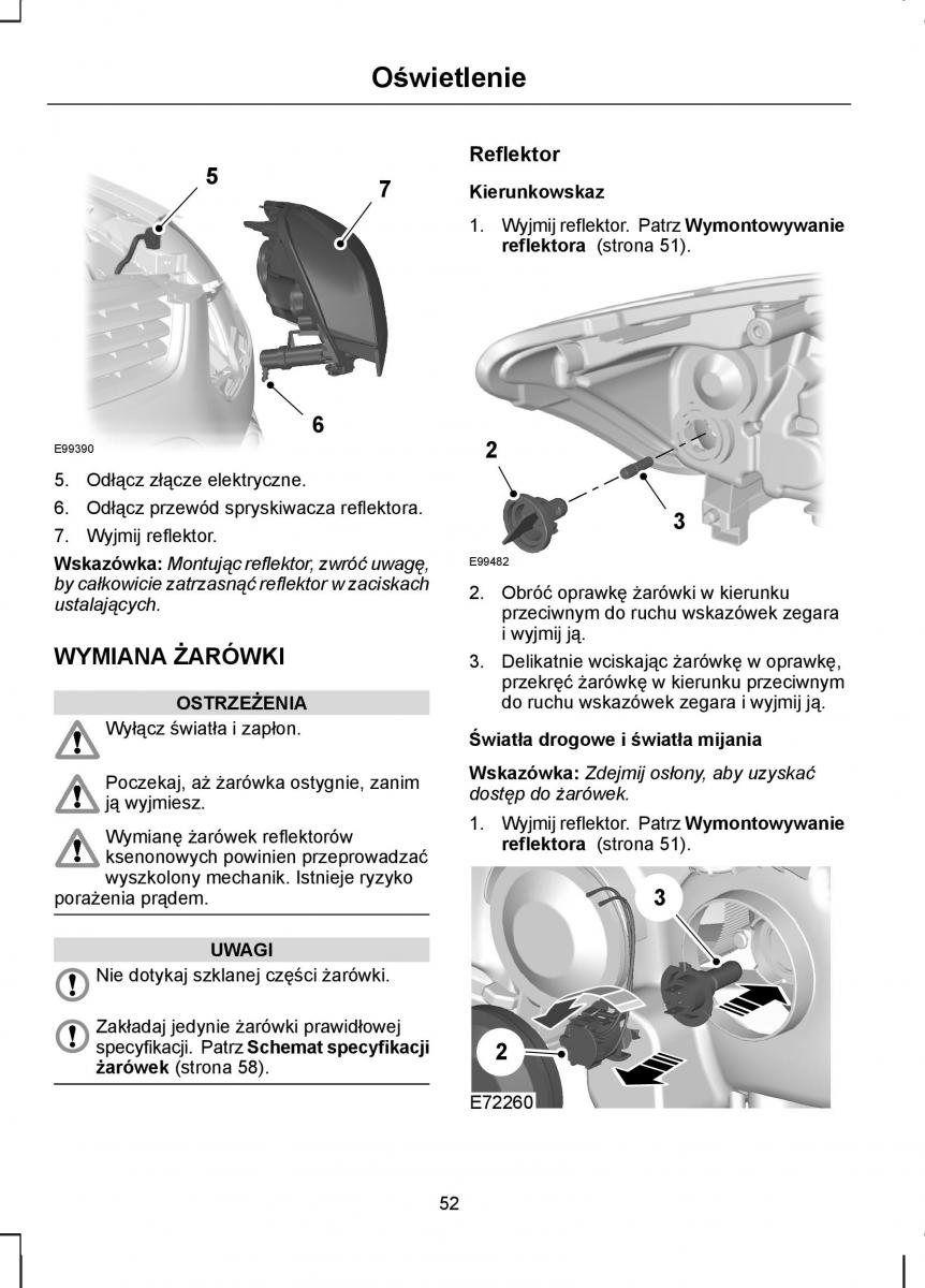 Ford Kuga I 1 instrukcja obslugi / page 54