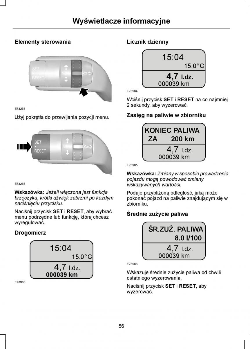 manual  Ford Transit VII 7 instrukcja / page 58