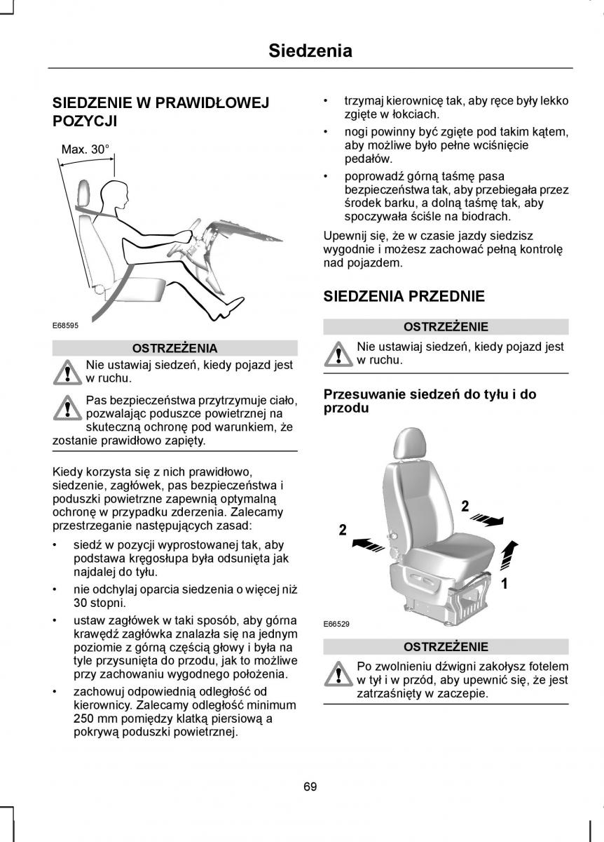 manual  Ford Transit VII 7 instrukcja / page 71