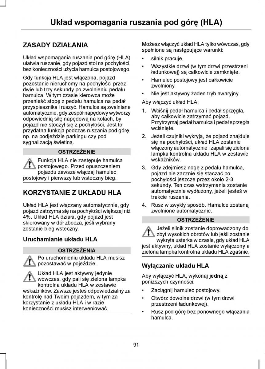 manual  Ford Transit VII 7 instrukcja / page 93