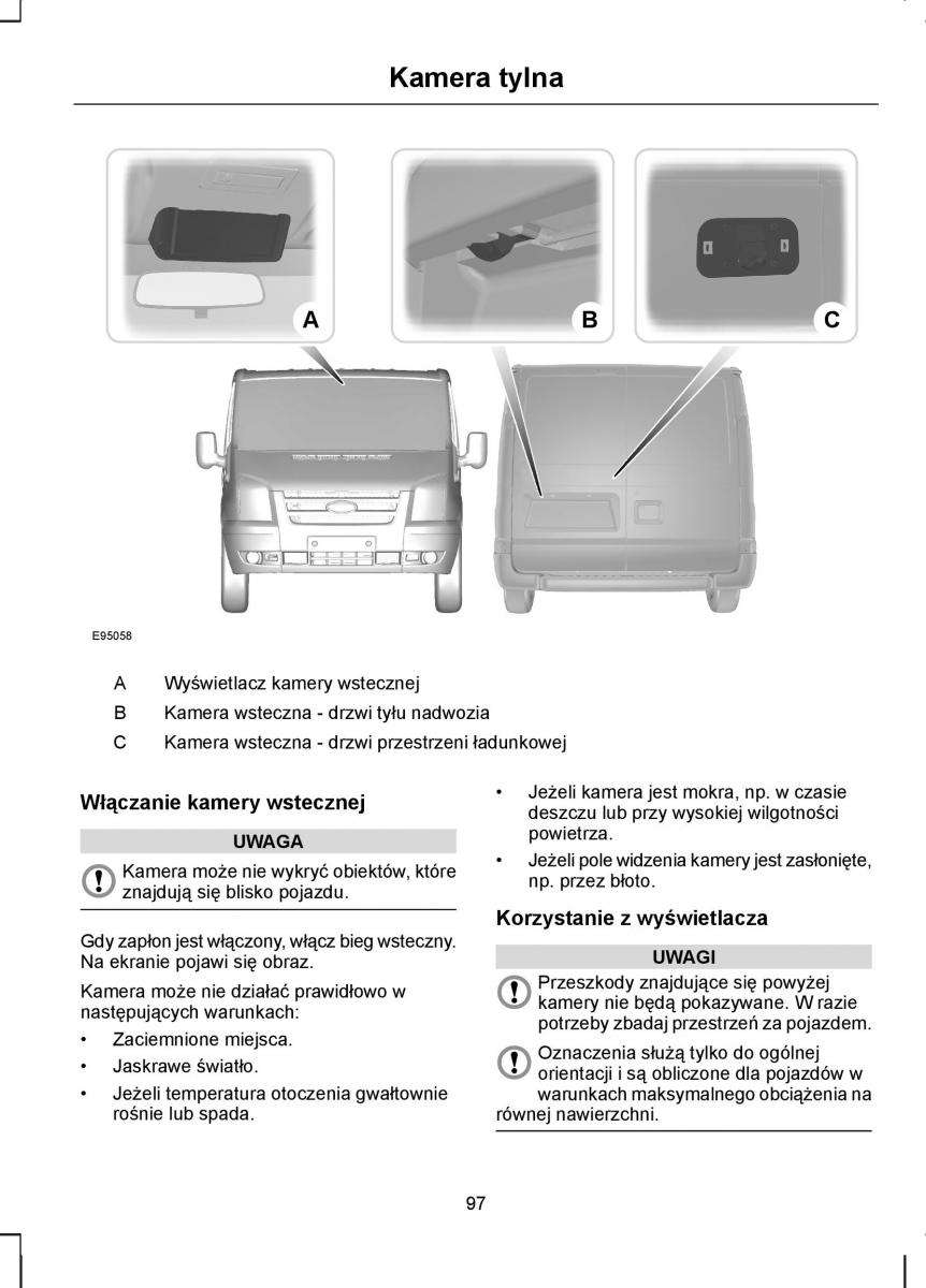 manual  Ford Transit VII 7 instrukcja / page 99