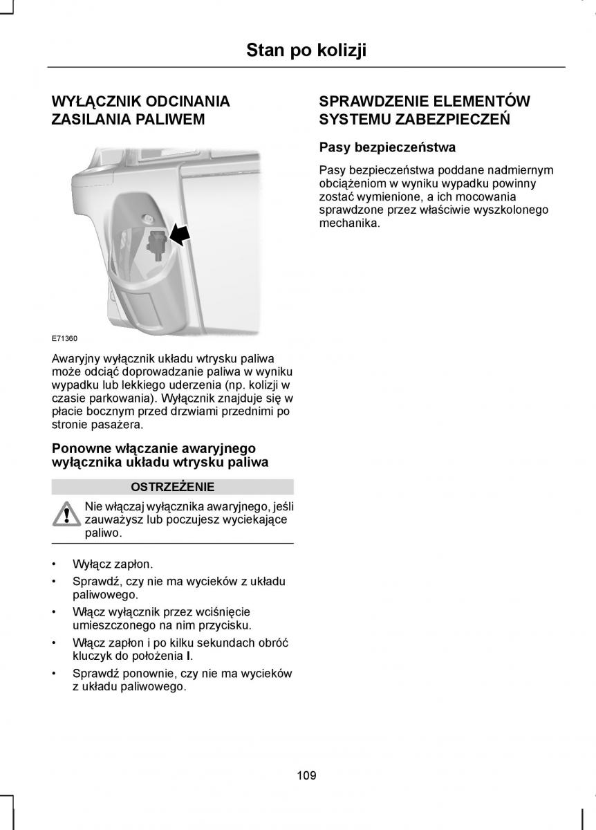 manual  Ford Transit VII 7 instrukcja / page 111