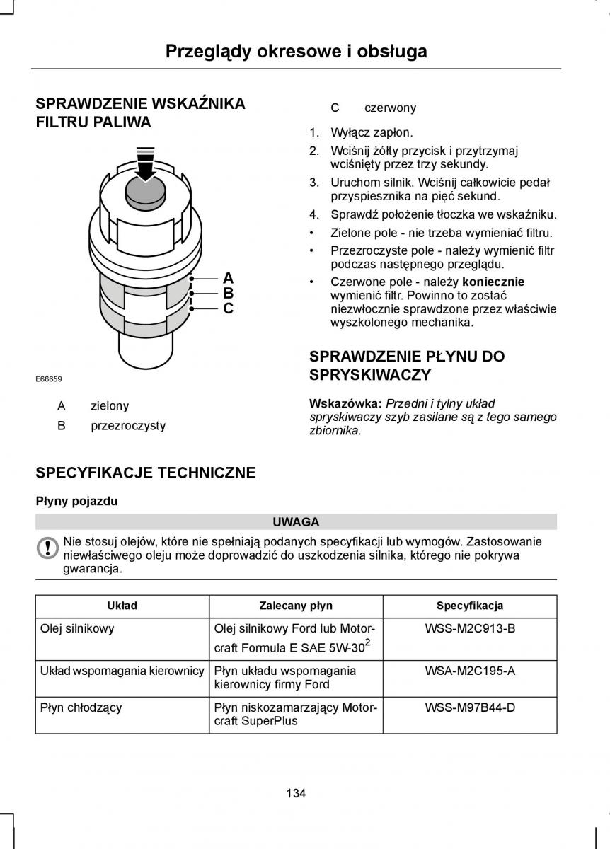 manual  Ford Transit VII 7 instrukcja / page 136