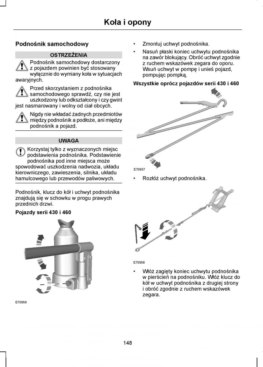 manual  Ford Transit VII 7 instrukcja / page 150