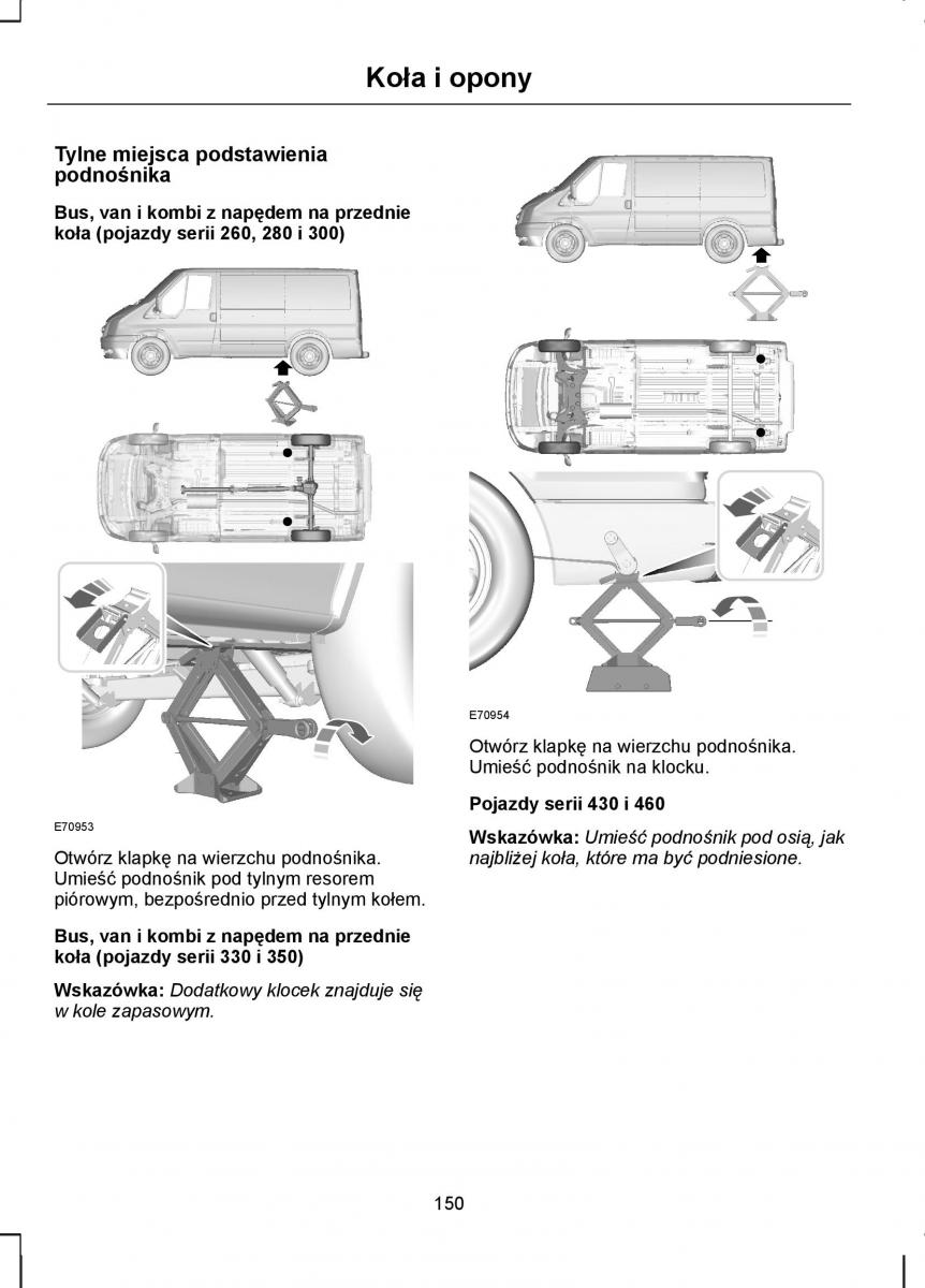 Ford Transit VII 7 instrukcja obslugi / page 152