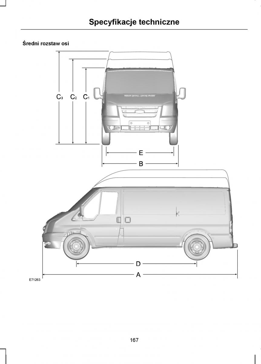 Ford Transit VII 7 instrukcja obslugi / page 169