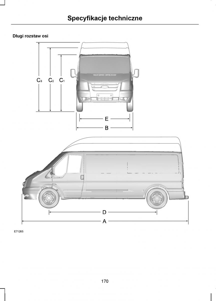 manual  Ford Transit VII 7 instrukcja / page 172