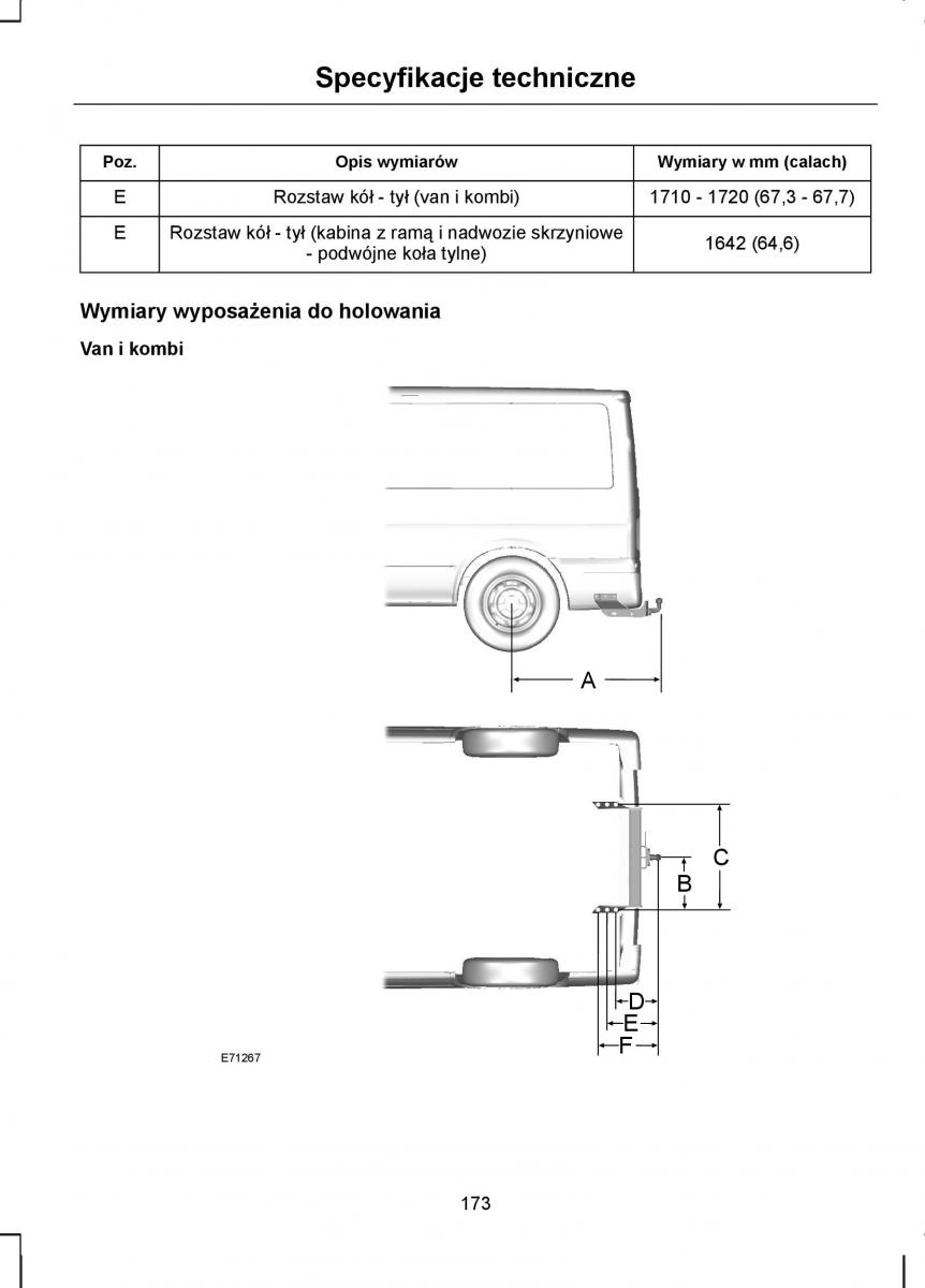 Ford Transit VII 7 instrukcja obslugi / page 175