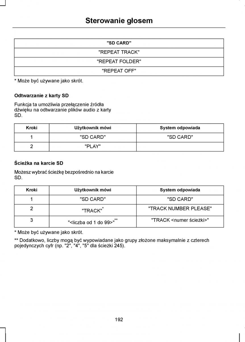 manual  Ford Transit VII 7 instrukcja / page 194