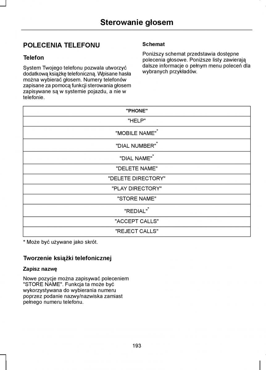 manual  Ford Transit VII 7 instrukcja / page 195