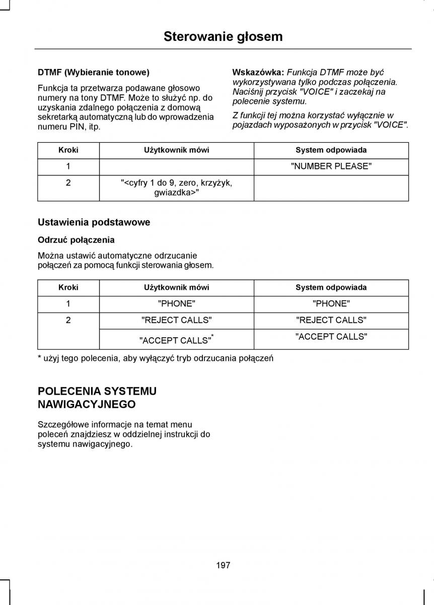 Ford Transit VII 7 instrukcja obslugi / page 199