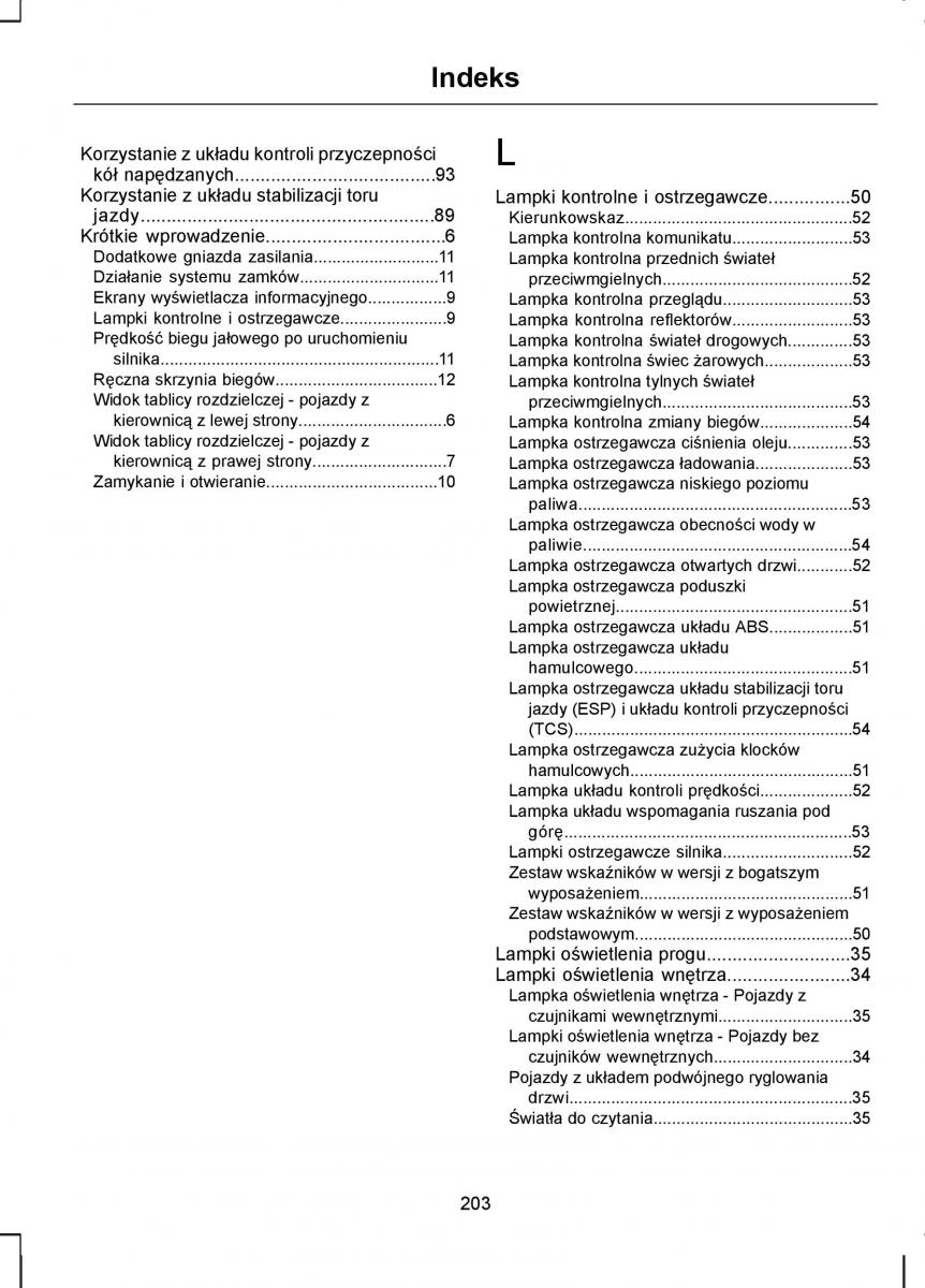 Ford Transit VII 7 instrukcja obslugi / page 205