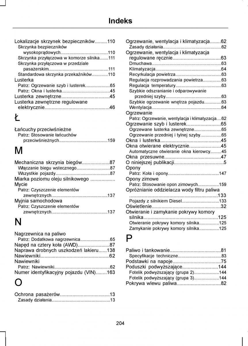 manual  Ford Transit VII 7 instrukcja / page 206