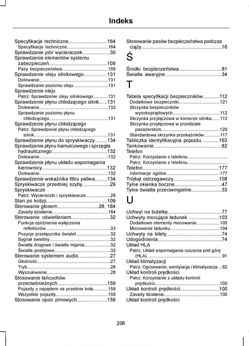 Ford Transit VII 7 instrukcja obslugi / page 208