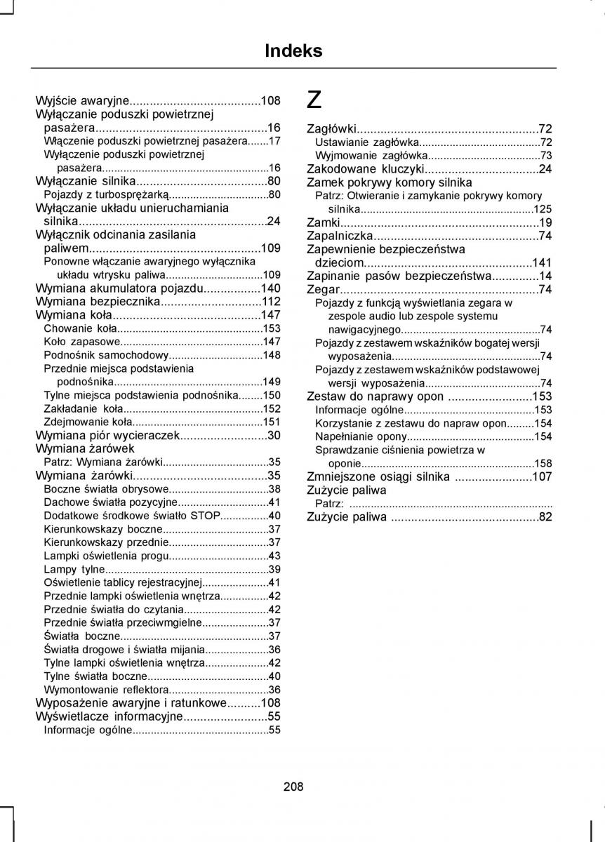 Ford Transit VII 7 instrukcja obslugi / page 210