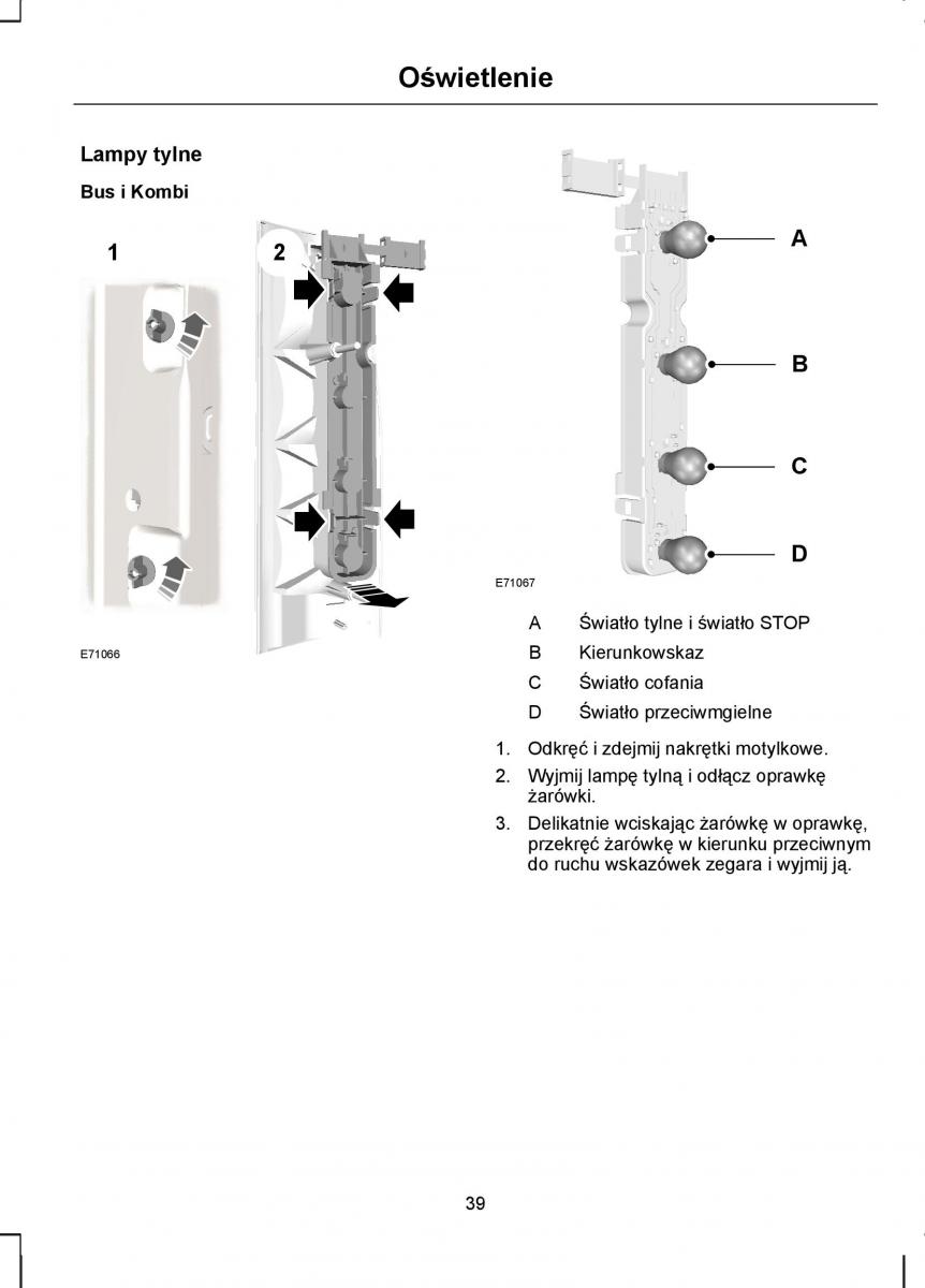 manual  Ford Transit VII 7 instrukcja / page 41