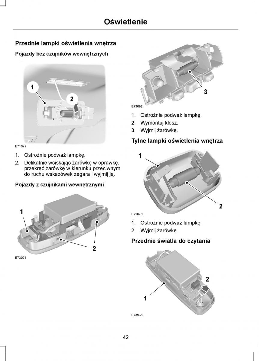 manual  Ford Transit VII 7 instrukcja / page 44