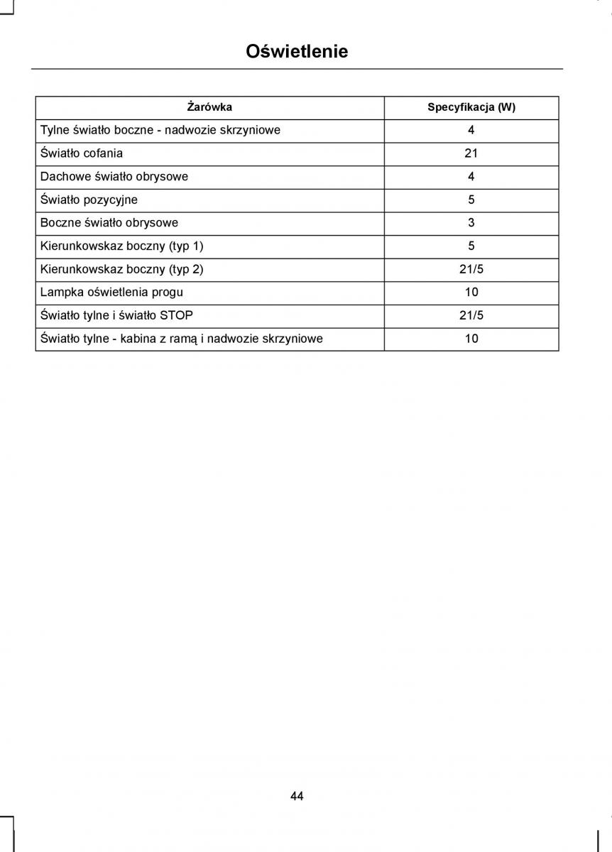 manual  Ford Transit VII 7 instrukcja / page 46