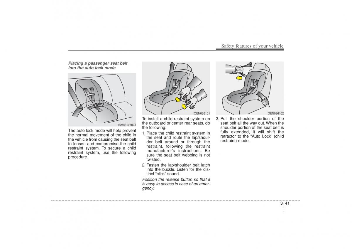 Kia Sorento II 2 owners manual / page 55