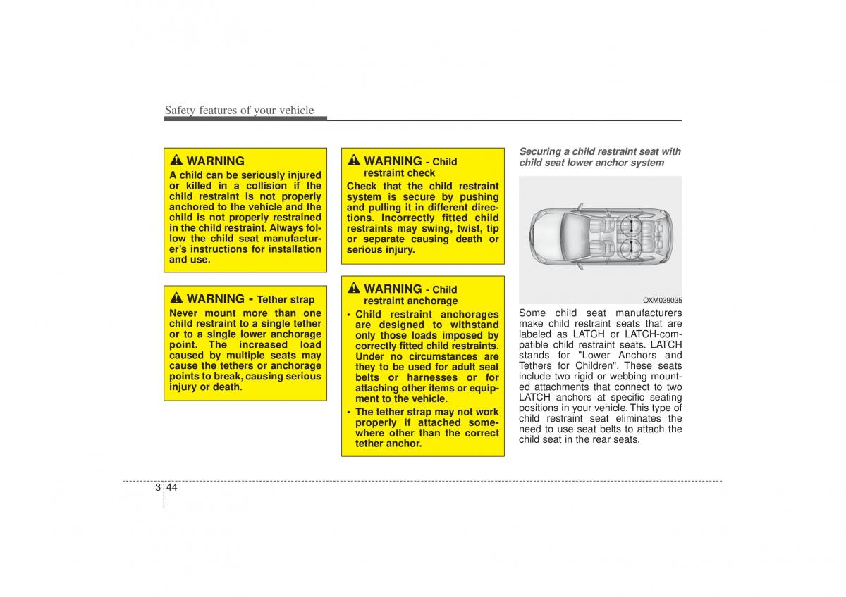 Kia Sorento II 2 owners manual / page 58