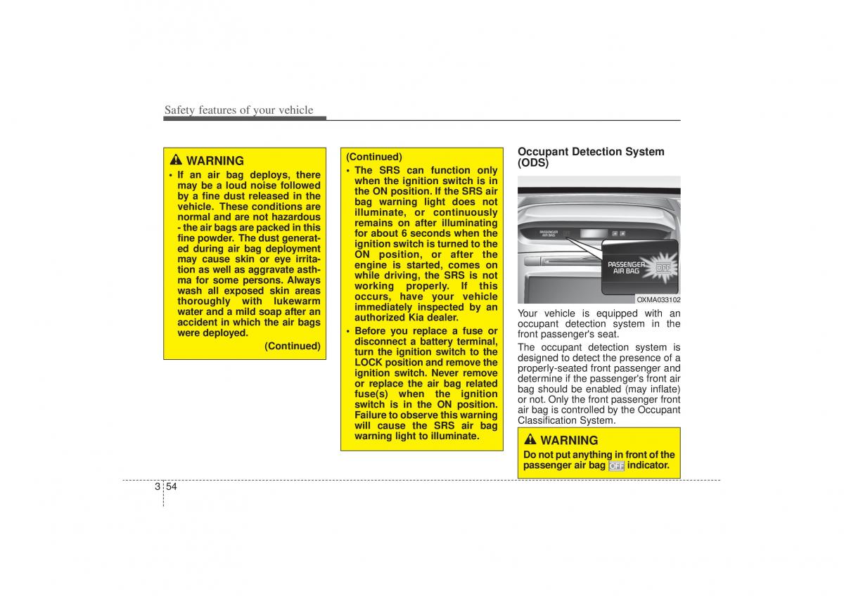 Kia Sorento II 2 owners manual / page 68