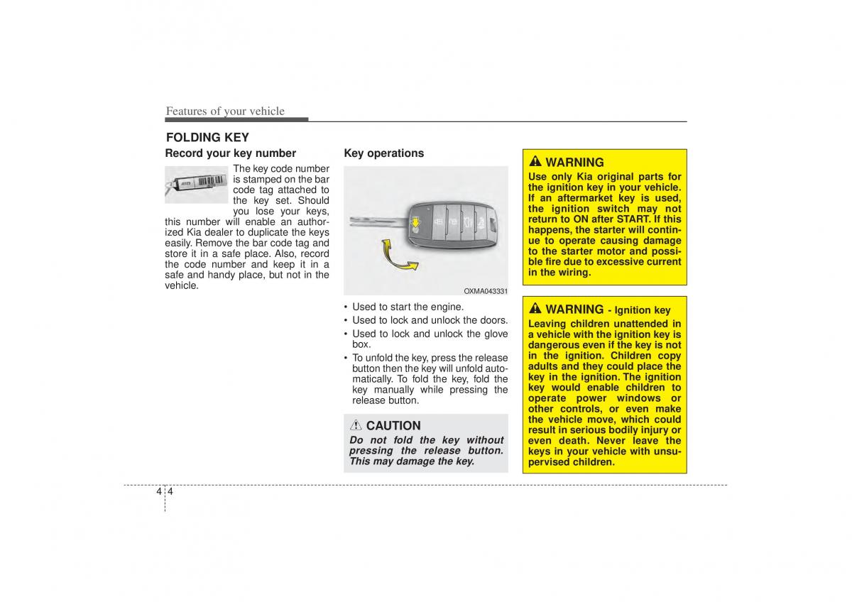 Kia Sorento II 2 owners manual / page 95