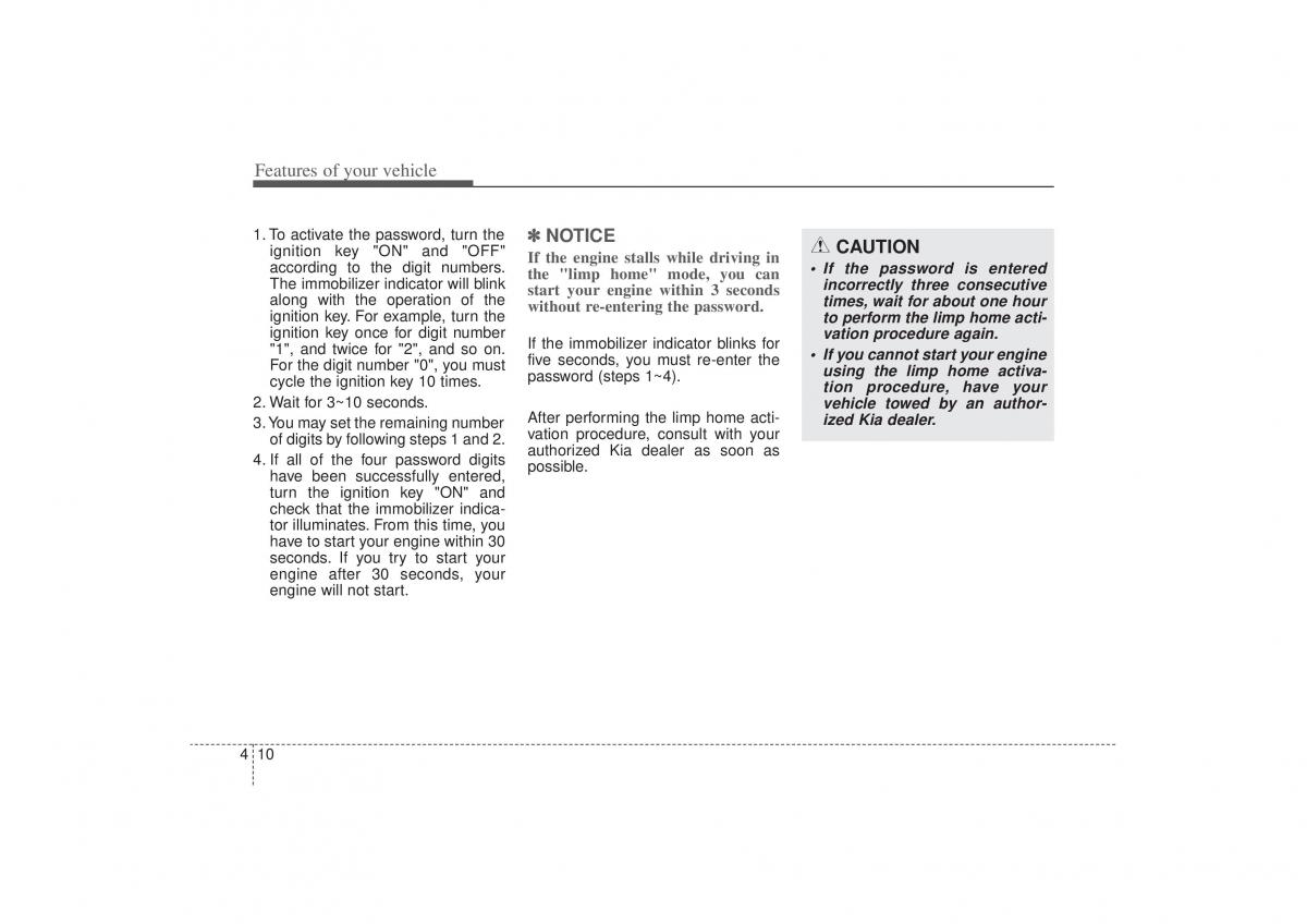 Kia Sorento II 2 owners manual / page 101