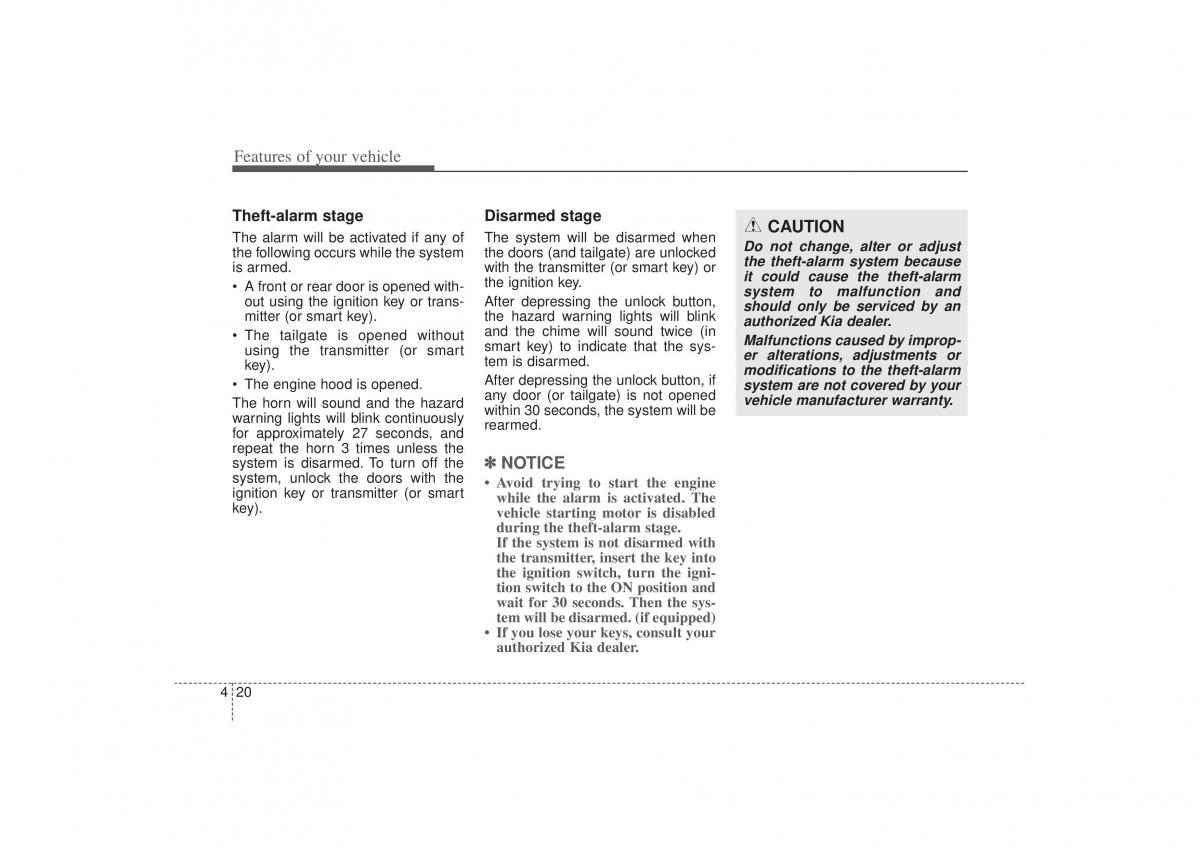 Kia Sorento II 2 owners manual / page 111