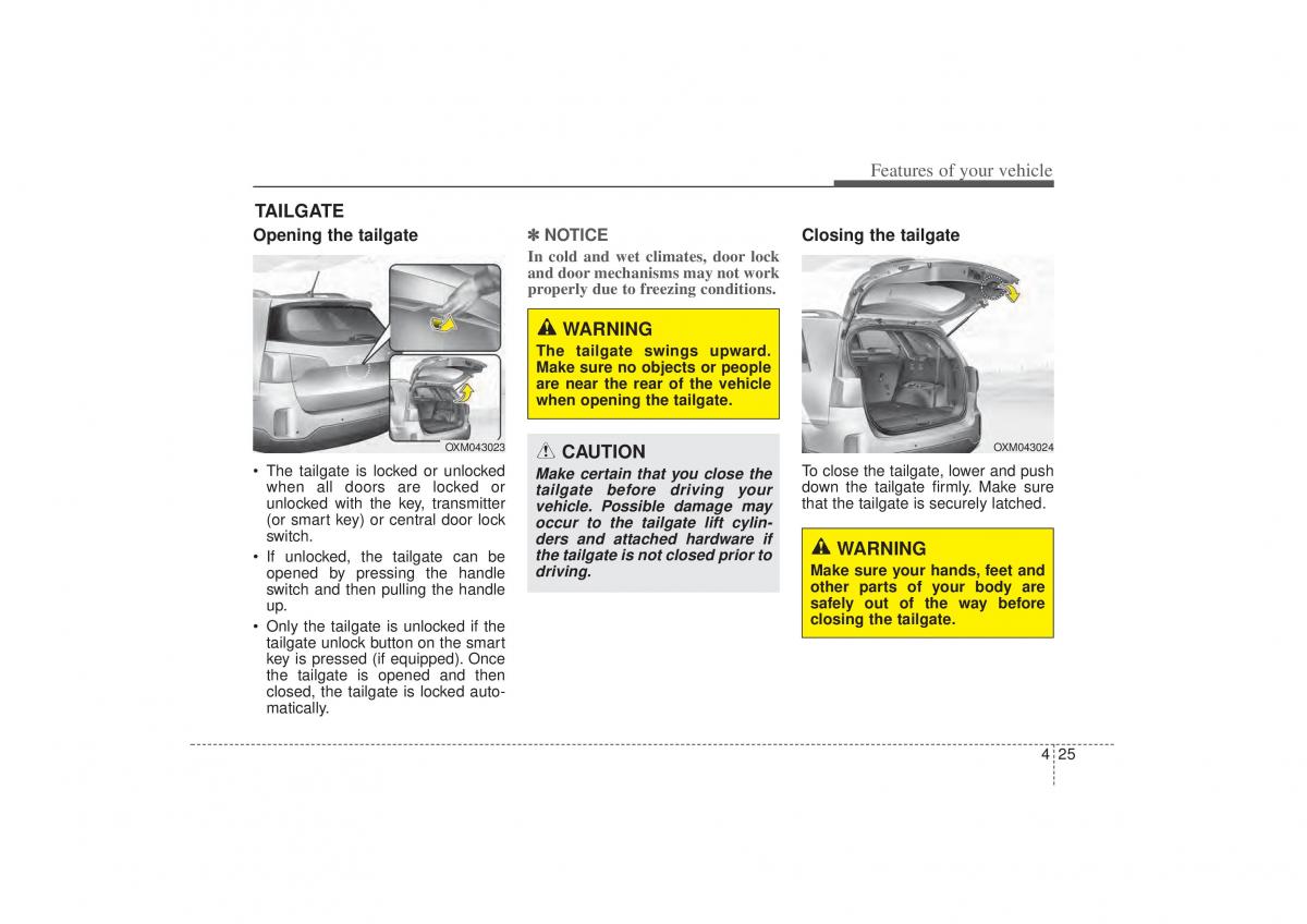 Kia Sorento II 2 owners manual / page 116