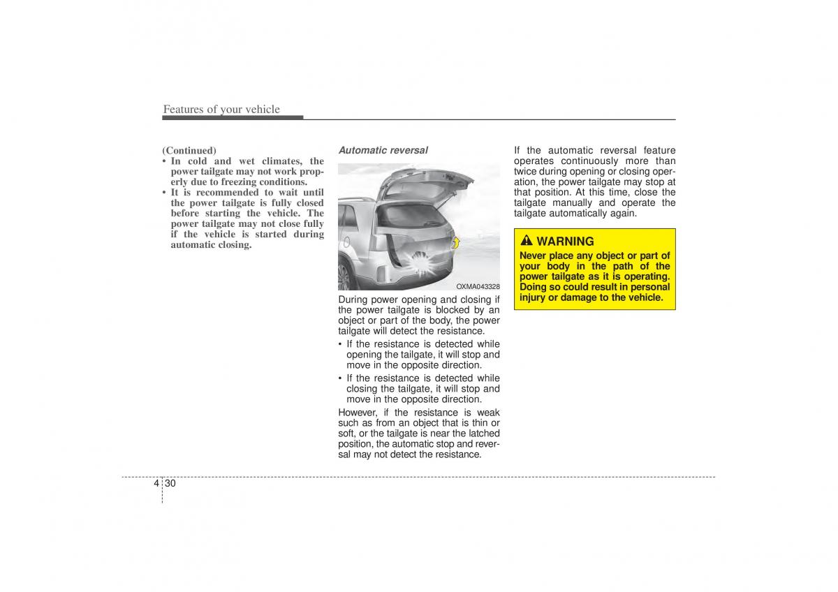 Kia Sorento II 2 owners manual / page 121