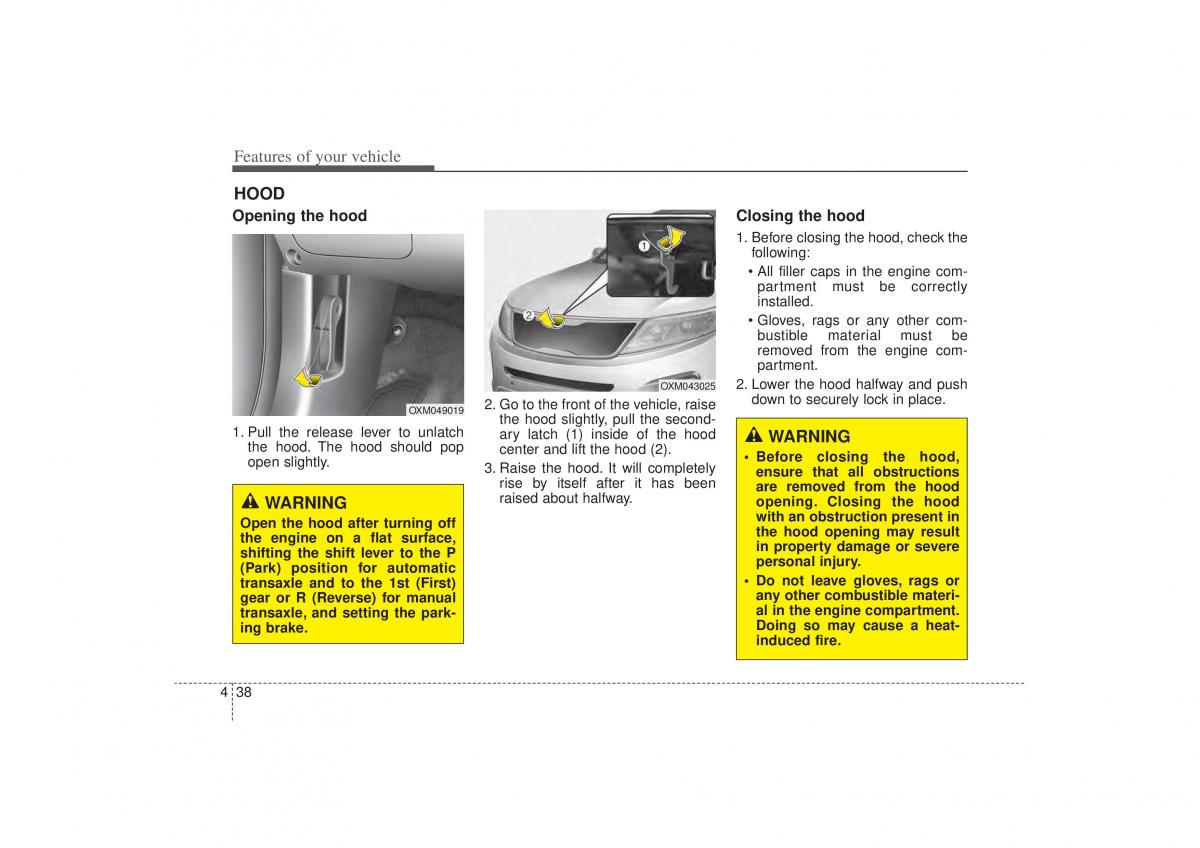 Kia Sorento II 2 owners manual / page 129