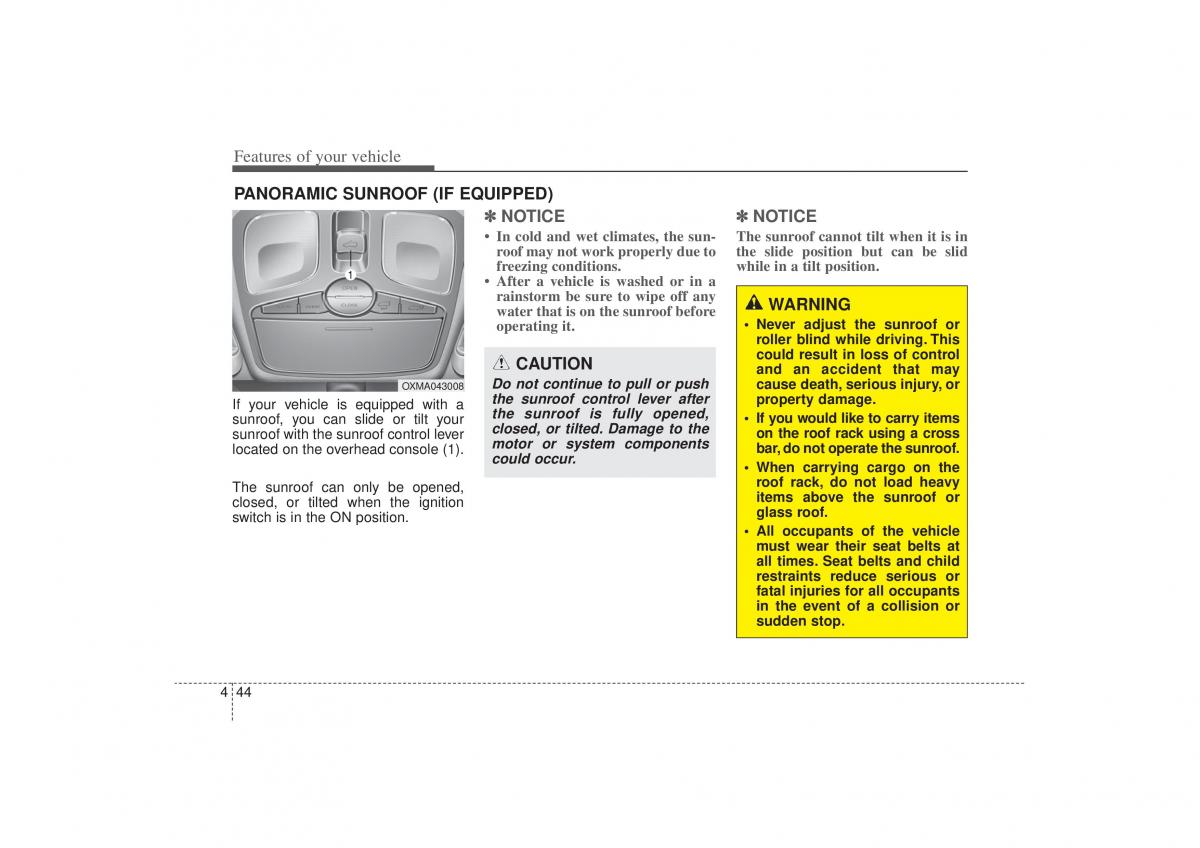 Kia Sorento II 2 owners manual / page 135