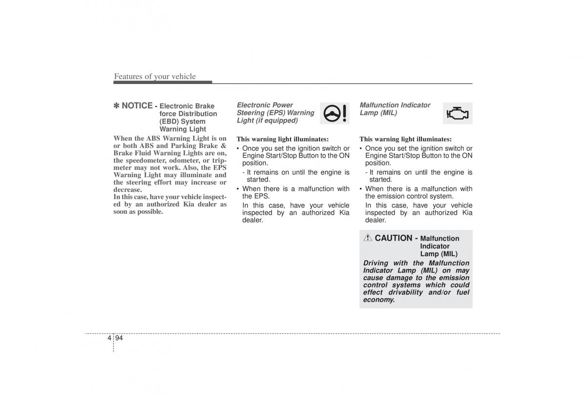 Kia Sorento II 2 owners manual / page 185