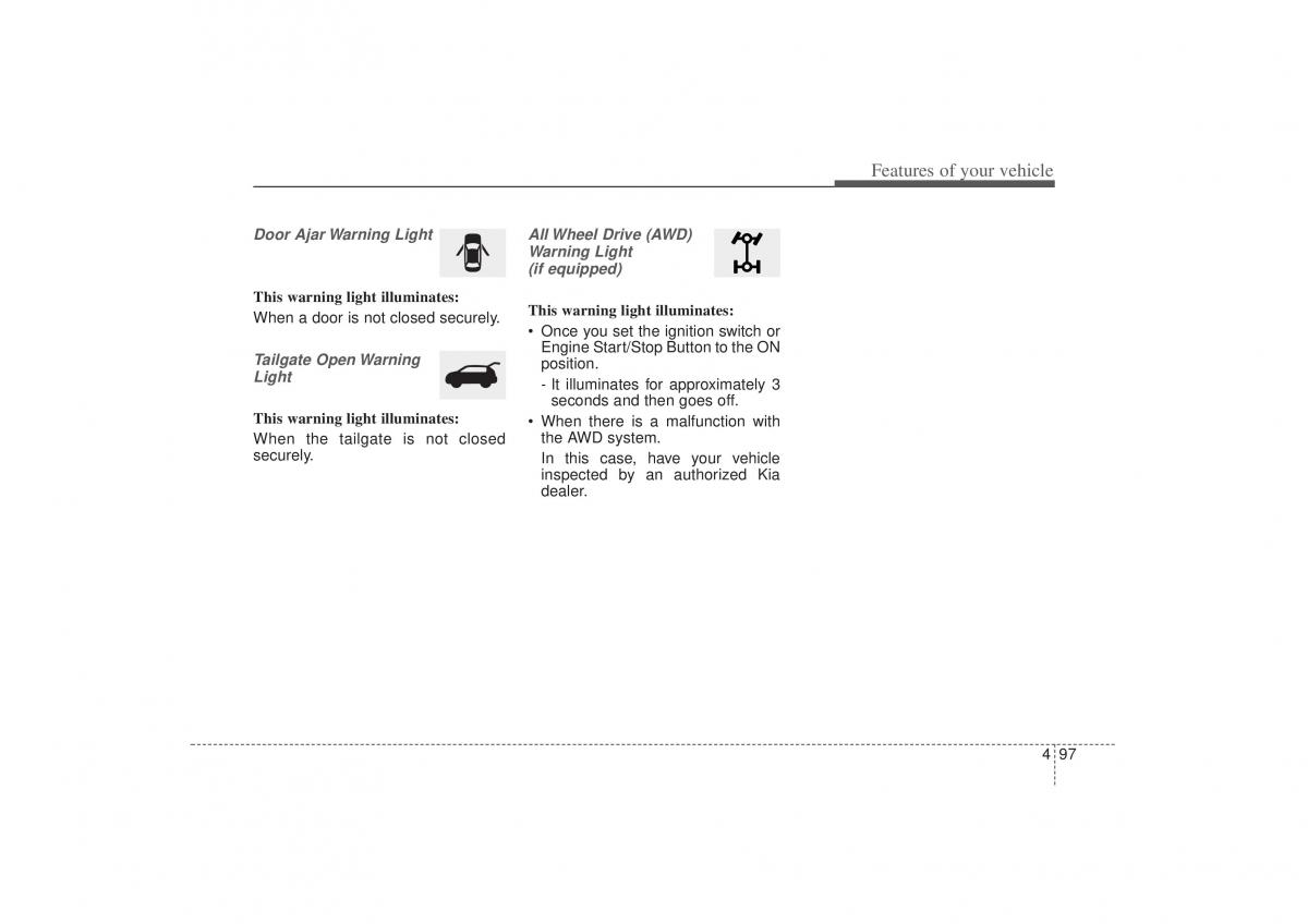 Kia Sorento II 2 owners manual / page 188