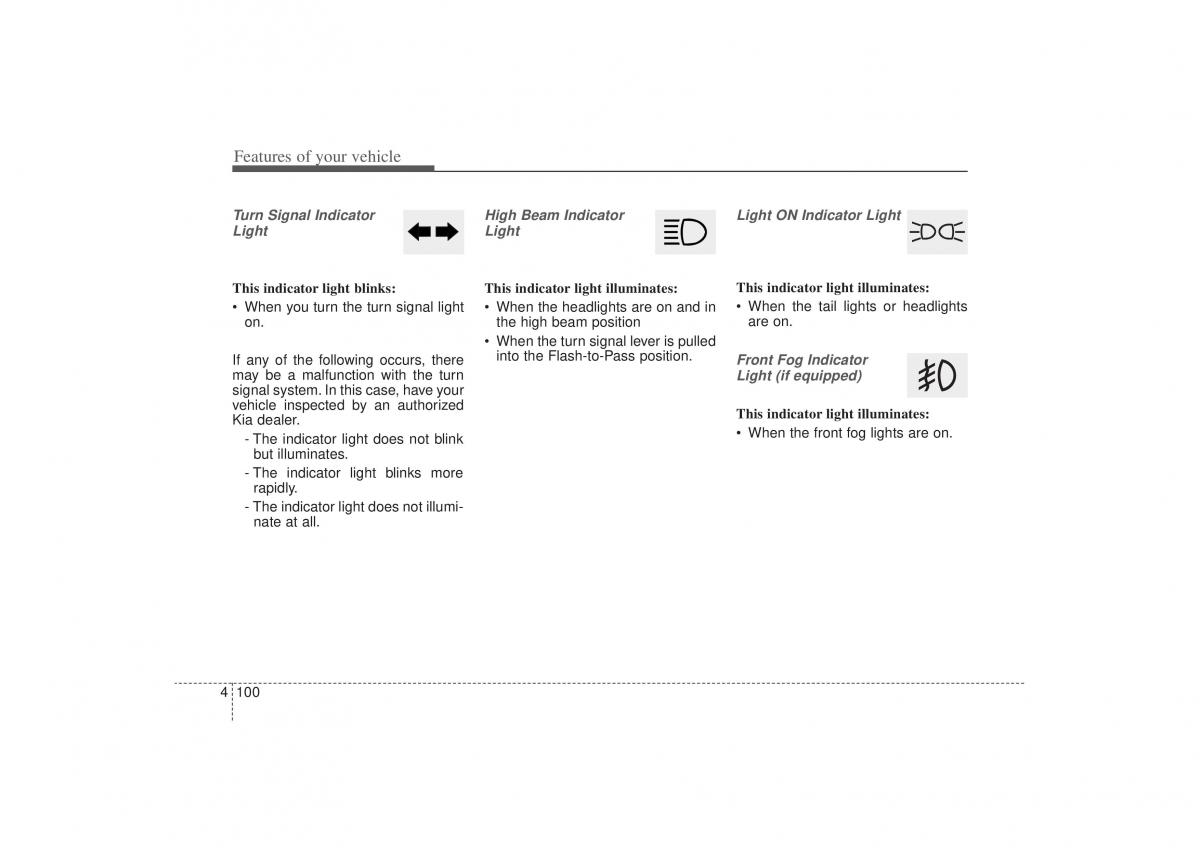 Kia Sorento II 2 owners manual / page 191