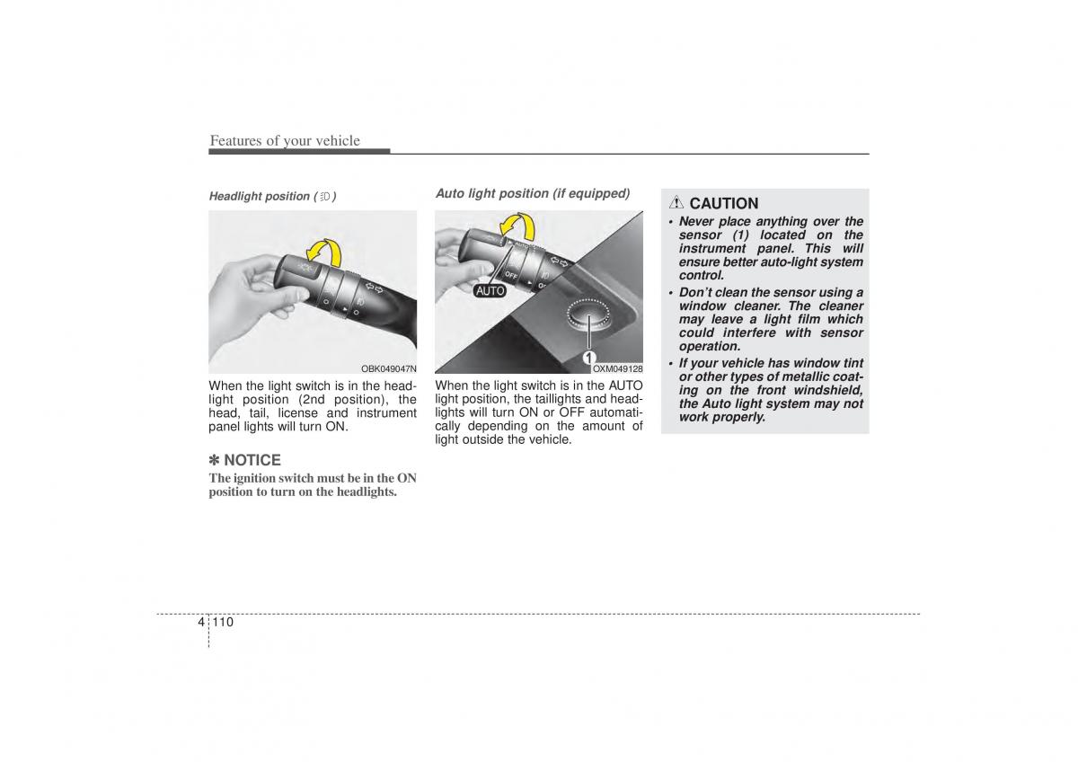 Kia Sorento II 2 owners manual / page 201