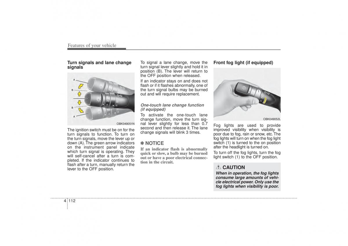 Kia Sorento II 2 owners manual / page 203