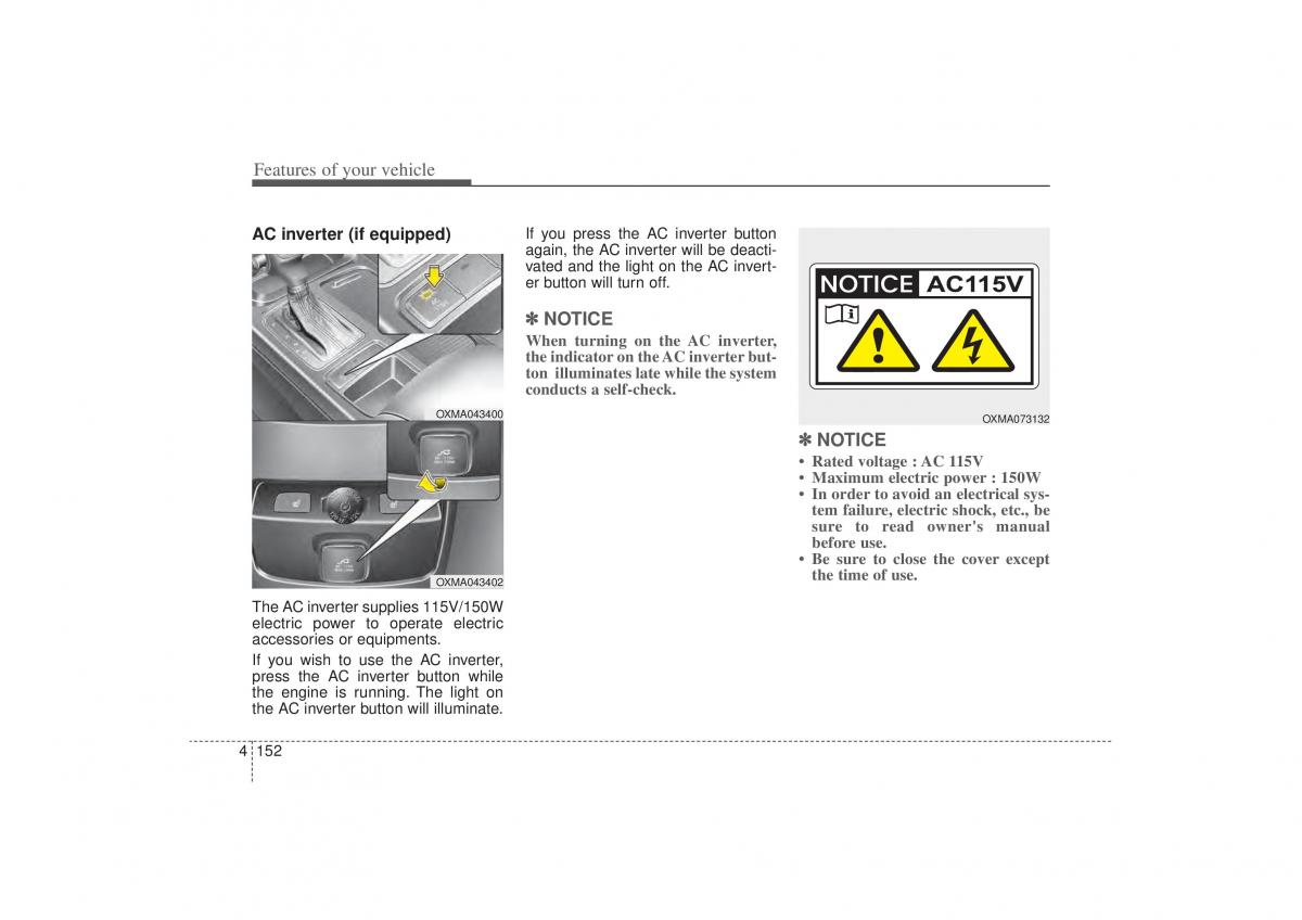 Kia Sorento II 2 owners manual / page 243