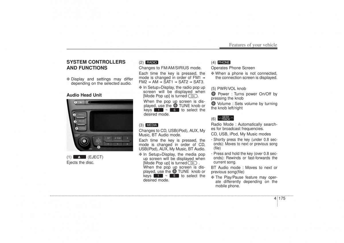 Kia Sorento II 2 owners manual / page 266