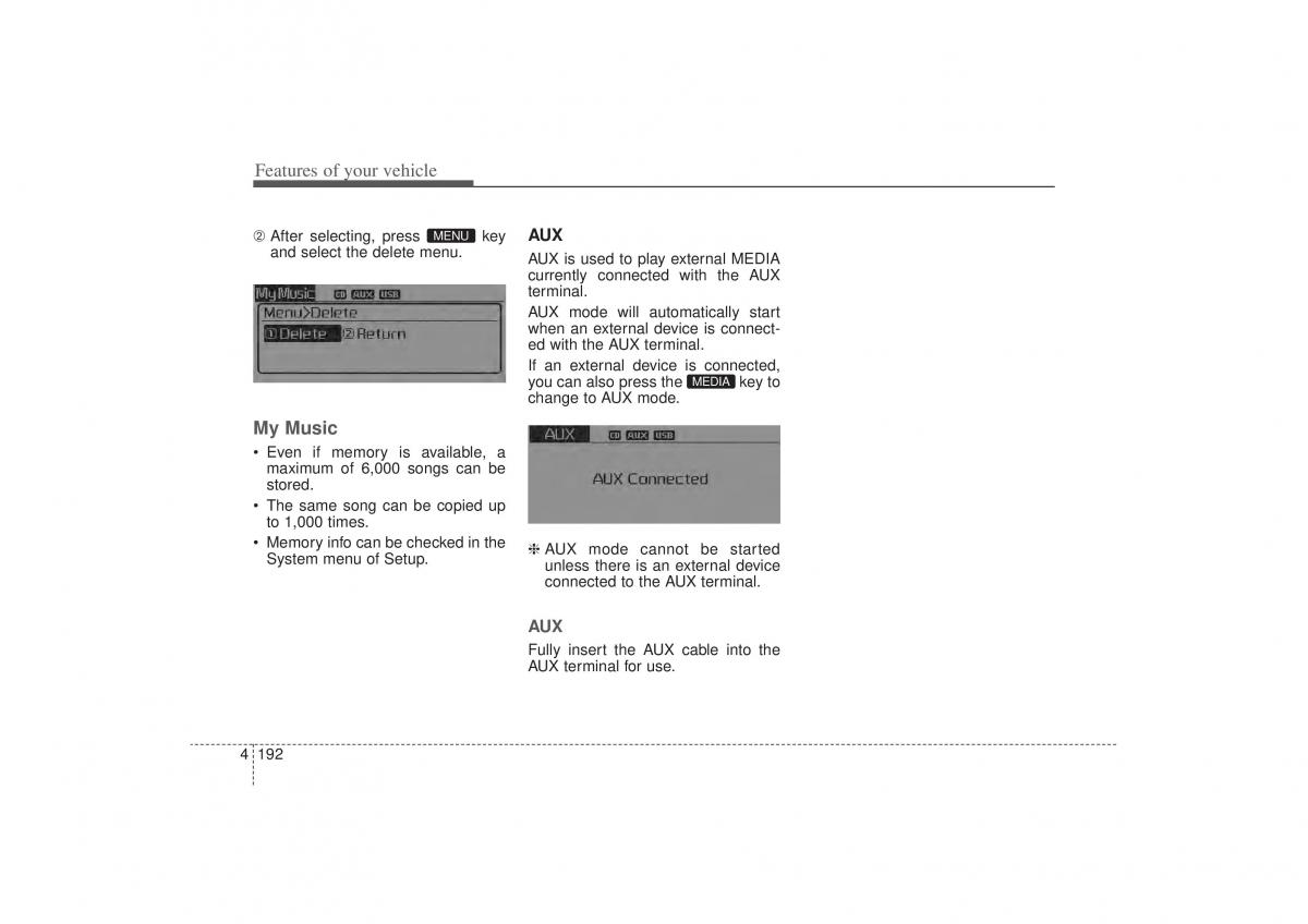 Kia Sorento II 2 owners manual / page 283