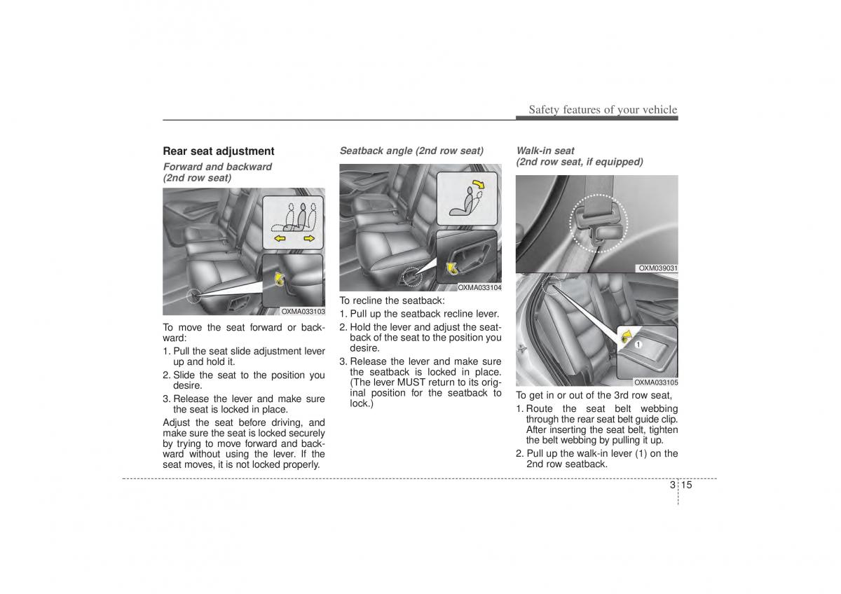 Kia Sorento II 2 owners manual / page 29