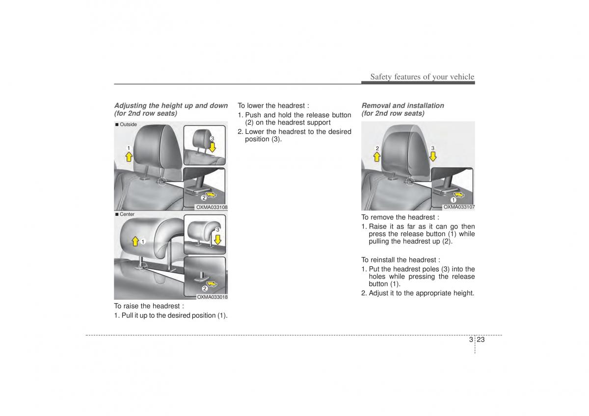 Kia Sorento II 2 owners manual / page 37