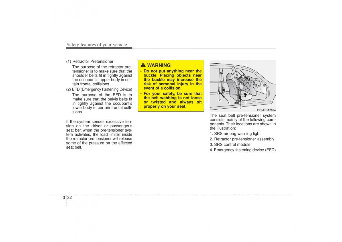 Kia Sorento II 2 owners manual / page 46