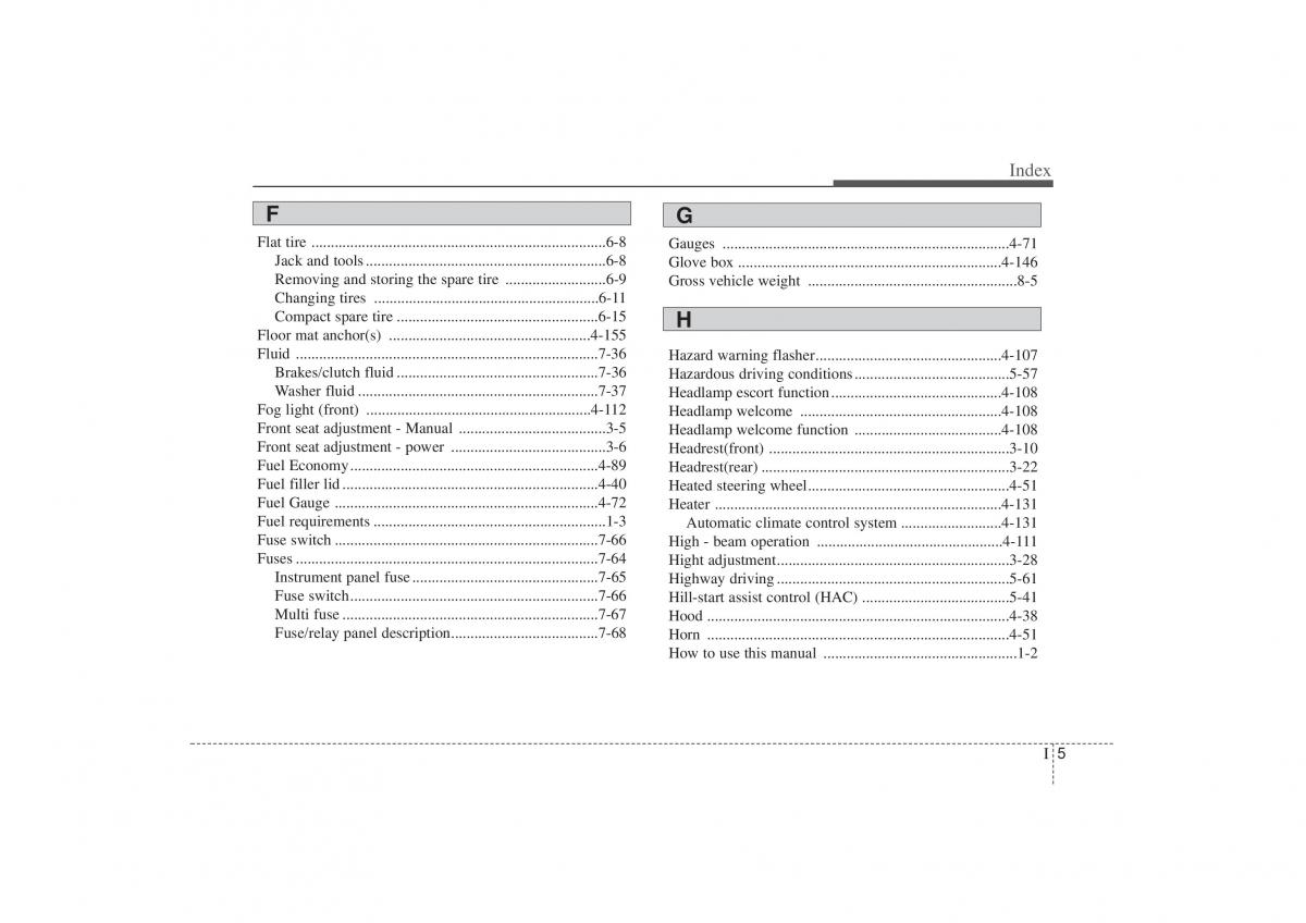 Kia Sorento II 2 owners manual / page 503