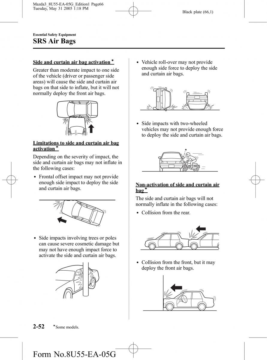 Mazda 3 I 1 owners manual / page 66