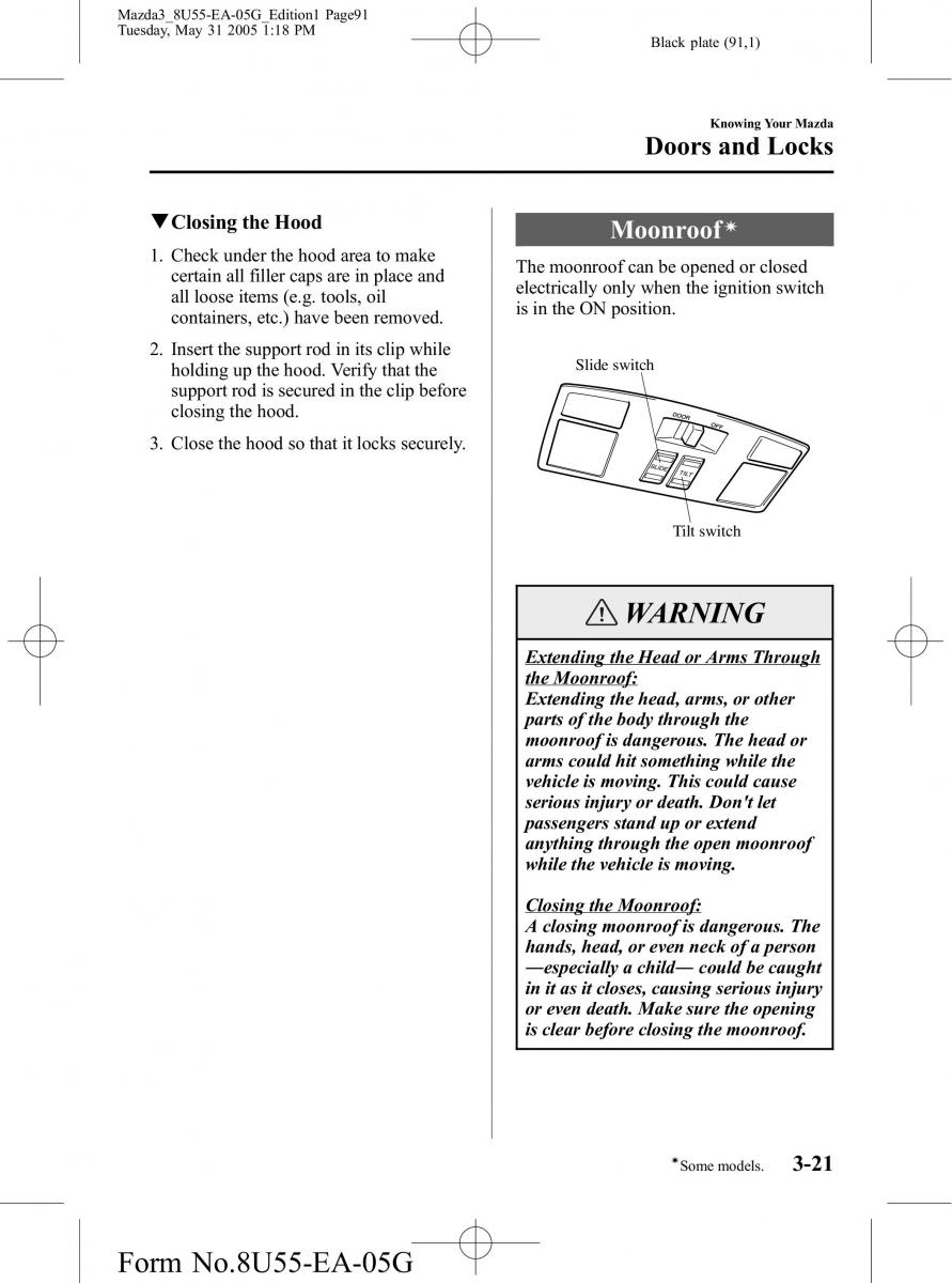 Mazda 3 I 1 owners manual / page 91