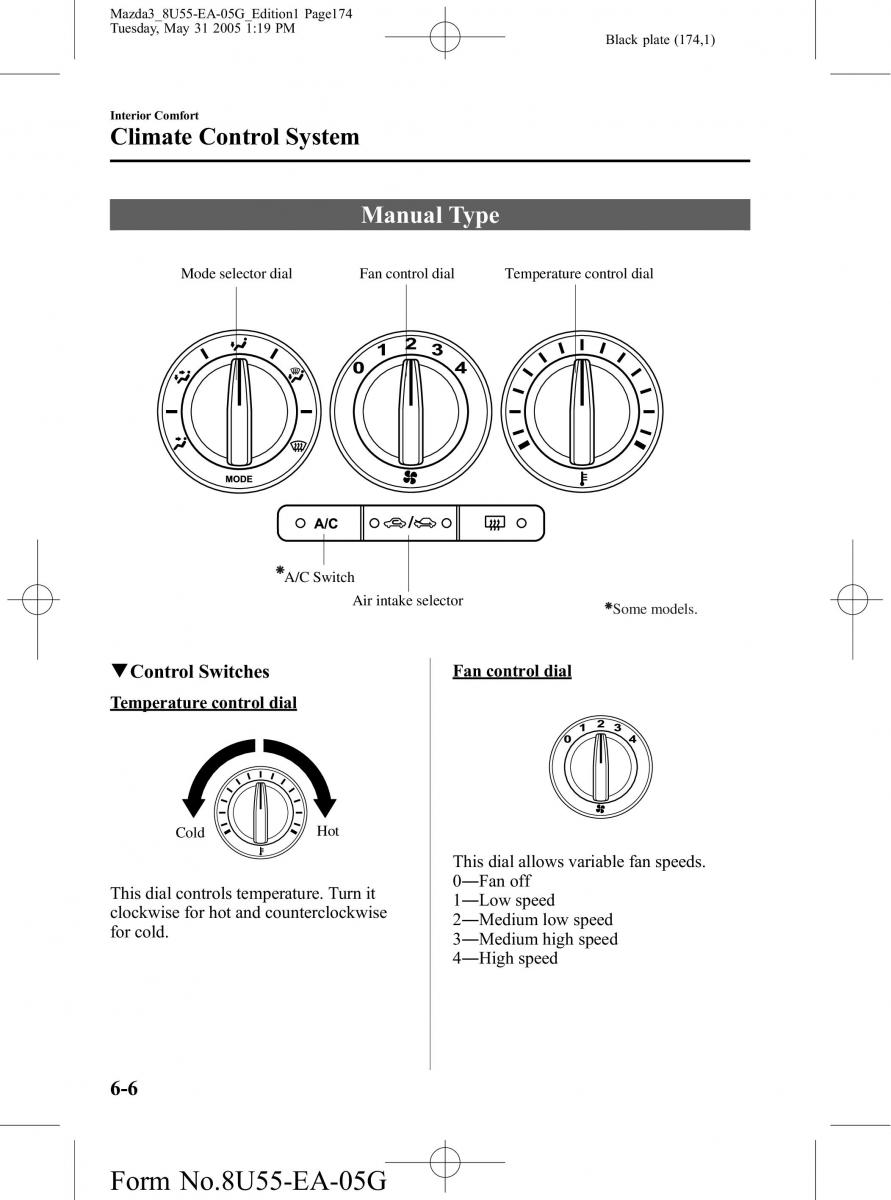 Mazda 3 I 1 owners manual / page 174