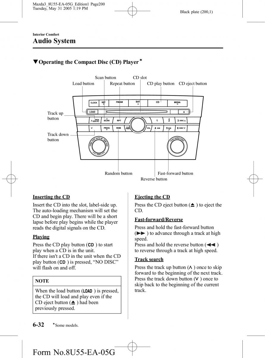 Mazda 3 I 1 owners manual / page 200